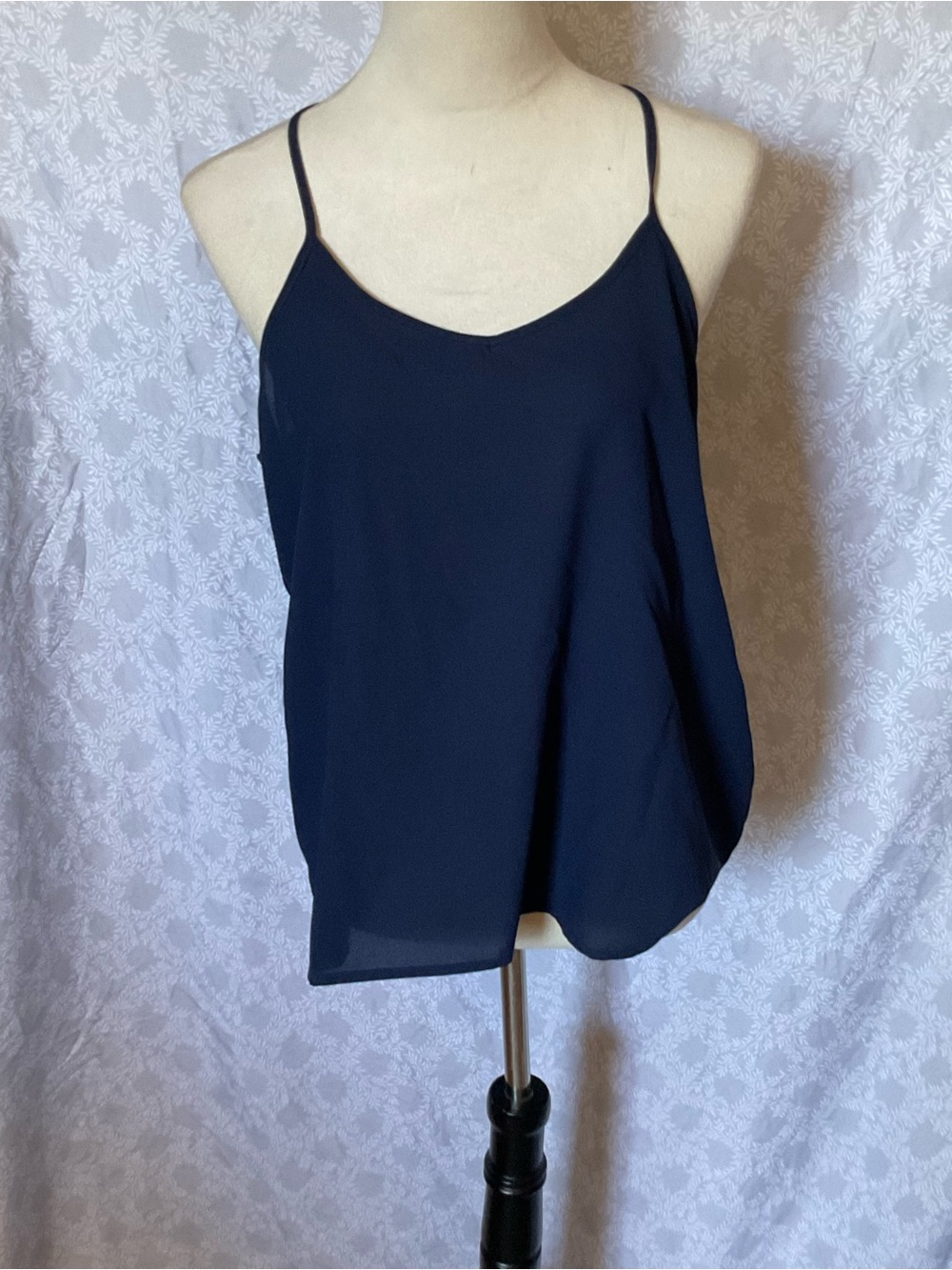 Paper Crane Navy Spaghetti Strap Cami